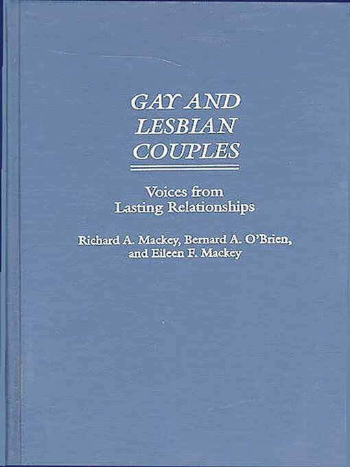 Title details for Gay and Lesbian Couples by Richard Mackey - Available